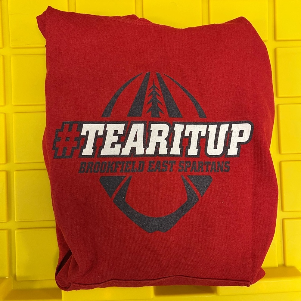 Red Brookfield East Spartans Hoodie